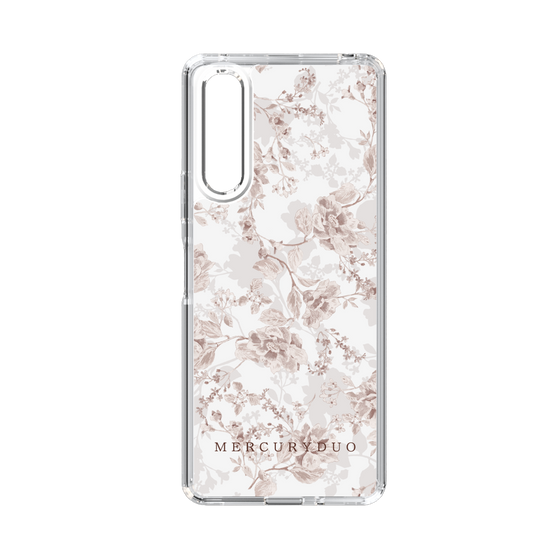 Slim Protection Case［ MERCURYDUO - NuanceFlower - Beige ］