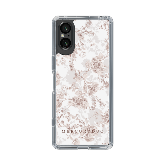 Slim Protection Case［ MERCURYDUO - NuanceFlower - Beige ］