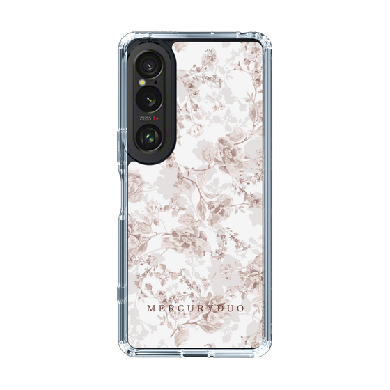 Slim Protection Case［ MERCURYDUO - NuanceFlower - Beige ］