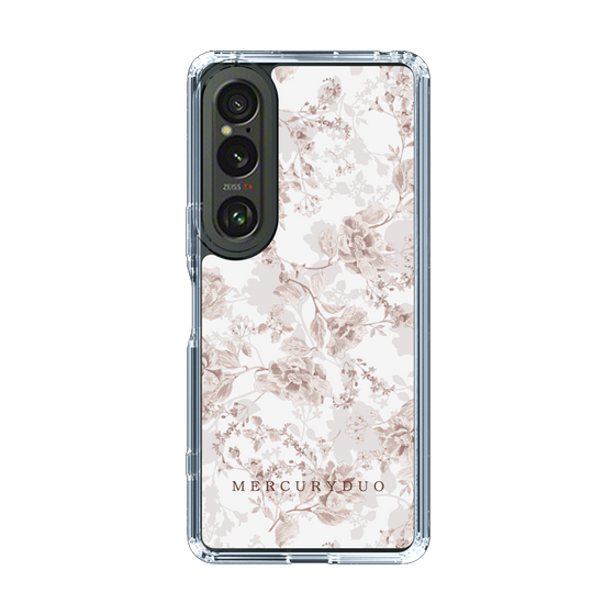 Slim Protection Case［ MERCURYDUO - NuanceFlower - Beige ］