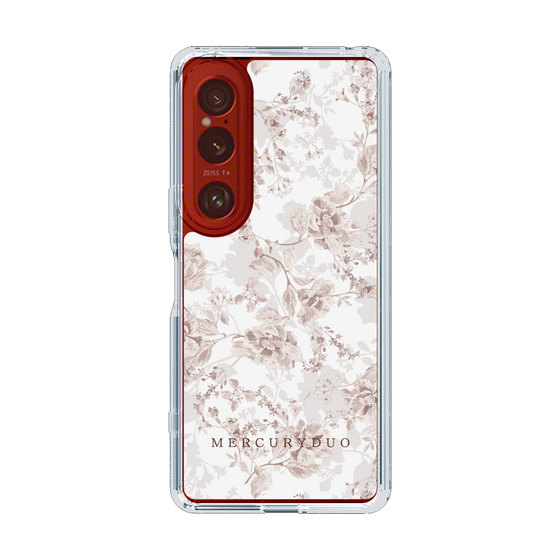Slim Protection Case［ MERCURYDUO - NuanceFlower - Beige ］