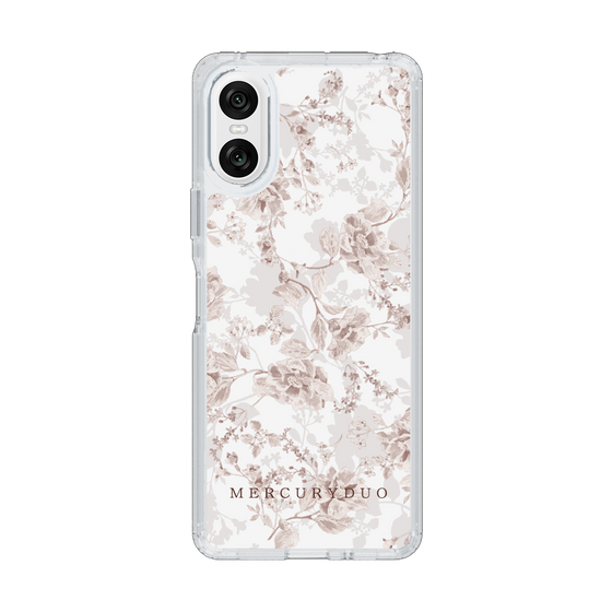 Slim Protection Case［ MERCURYDUO - NuanceFlower - Beige ］