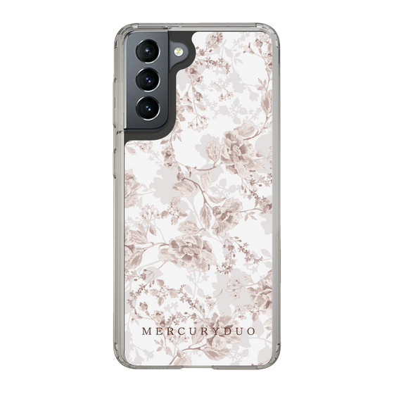 Slim Protection Case［ MERCURYDUO - NuanceFlower - Beige ］
