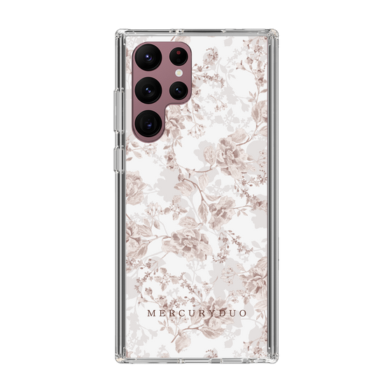 Slim Protection Case［ MERCURYDUO - NuanceFlower - Beige ］