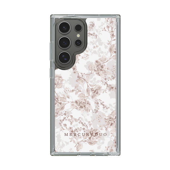 Slim Protection Case［ MERCURYDUO - NuanceFlower - Beige ］