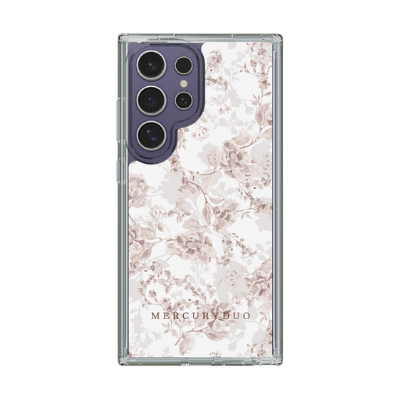 Slim Protection Case［ MERCURYDUO - NuanceFlower - Beige ］
