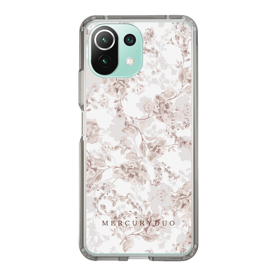 Slim Protection Case［ MERCURYDUO - NuanceFlower - Beige ］