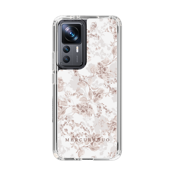 Slim Protection Case［ MERCURYDUO - NuanceFlower - Beige ］