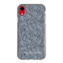 Slim Protection Case［ LAGUNAMOON - FlowerPattern - Dark blue ］