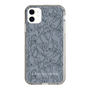 Slim Protection Case［ LAGUNAMOON - FlowerPattern - Dark blue ］