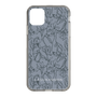 Slim Protection Case［ LAGUNAMOON - FlowerPattern - Dark blue ］