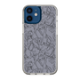 Slim Protection Case［ LAGUNAMOON - FlowerPattern - Dark blue ］