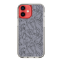 Slim Protection Case［ LAGUNAMOON - FlowerPattern - Dark blue ］