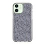 Slim Protection Case［ LAGUNAMOON - FlowerPattern - Dark blue ］