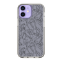 Slim Protection Case［ LAGUNAMOON - FlowerPattern - Dark blue ］