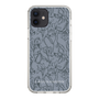 Slim Protection Case［ LAGUNAMOON - FlowerPattern - Dark blue ］