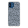 Slim Protection Case［ LAGUNAMOON - FlowerPattern - Dark blue ］
