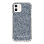 Slim Protection Case［ LAGUNAMOON - FlowerPattern - Dark blue ］