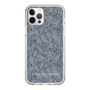Slim Protection Case［ LAGUNAMOON - FlowerPattern - Dark blue ］