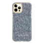 Slim Protection Case［ LAGUNAMOON - FlowerPattern - Dark blue ］