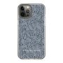 Slim Protection Case［ LAGUNAMOON - FlowerPattern - Dark blue ］