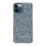 Slim Protection Case［ LAGUNAMOON - FlowerPattern - Dark blue ］