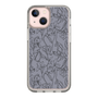 Slim Protection Case［ LAGUNAMOON - FlowerPattern - Dark blue ］