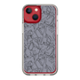 Slim Protection Case［ LAGUNAMOON - FlowerPattern - Dark blue ］