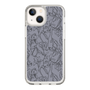 Slim Protection Case［ LAGUNAMOON - FlowerPattern - Dark blue ］