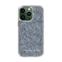 Slim Protection Case［ LAGUNAMOON - FlowerPattern - Dark blue ］