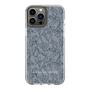 Slim Protection Case［ LAGUNAMOON - FlowerPattern - Dark blue ］