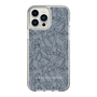 Slim Protection Case［ LAGUNAMOON - FlowerPattern - Dark blue ］