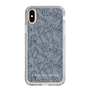 Slim Protection Case［ LAGUNAMOON - FlowerPattern - Dark blue ］