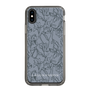 Slim Protection Case［ LAGUNAMOON - FlowerPattern - Dark blue ］