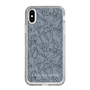 Slim Protection Case［ LAGUNAMOON - FlowerPattern - Dark blue ］
