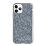 Slim Protection Case［ LAGUNAMOON - FlowerPattern - Dark blue ］