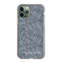 Slim Protection Case［ LAGUNAMOON - FlowerPattern - Dark blue ］