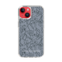 Slim Protection Case［ LAGUNAMOON - FlowerPattern - Dark blue ］