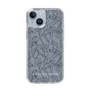 Slim Protection Case［ LAGUNAMOON - FlowerPattern - Dark blue ］