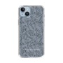 Slim Protection Case［ LAGUNAMOON - FlowerPattern - Dark blue ］