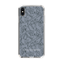 Slim Protection Case［ LAGUNAMOON - FlowerPattern - Dark blue ］