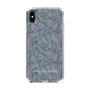 Slim Protection Case［ LAGUNAMOON - FlowerPattern - Dark blue ］