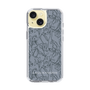 Slim Protection Case［ LAGUNAMOON - FlowerPattern - Dark blue ］
