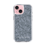 Slim Protection Case［ LAGUNAMOON - FlowerPattern - Dark blue ］