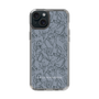 Slim Protection Case［ LAGUNAMOON - FlowerPattern - Dark blue ］