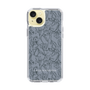Slim Protection Case［ LAGUNAMOON - FlowerPattern - Dark blue ］