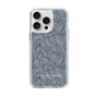 Slim Protection Case［ LAGUNAMOON - FlowerPattern - Dark blue ］