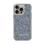 Slim Protection Case［ LAGUNAMOON - FlowerPattern - Dark blue ］