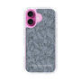 Slim Protection Case［ LAGUNAMOON - FlowerPattern - Dark blue ］