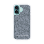 Slim Protection Case［ LAGUNAMOON - FlowerPattern - Dark blue ］